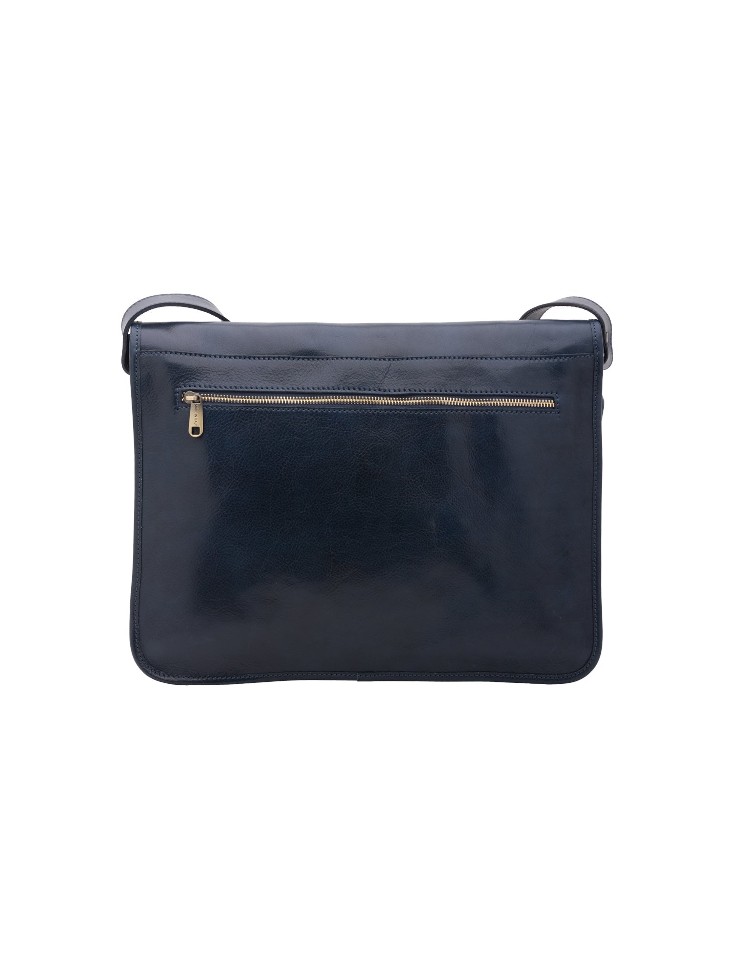 Borsa a tracolla uomo in vera pelle Made in Italy 5561-Blu I Fratelli