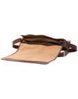 Borsa a tracolla uomo in vera pelle Made in Italy 5561-Marrone I Fratelli