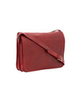 Borsa a tracolla uomo in vera pelle Made in Italy 5561-Rosso I Fratelli
