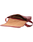 Borsa a tracolla uomo in vera pelle Made in Italy 5561-Rosso I Fratelli
