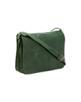 Borsa a tracolla uomo in vera pelle Made in Italy 5561-Verde I Fratelli