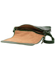 Borsa a tracolla uomo in vera pelle Made in Italy 5561-Verde I Fratelli