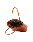 Borsa a tracolla da uomo in vera pelle 100% pelle 5562-Cognac I Fratelli