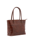 Borsa a tracolla da uomo in vera pelle 100% pelle 5562-Marrone I Fratelli