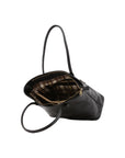 Borsa a tracolla da uomo in vera pelle 100% pelle 5562-Nero I Fratelli