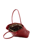 Borsa a tracolla da uomo in vera pelle 100% pelle 5562-Rosso I Fratelli