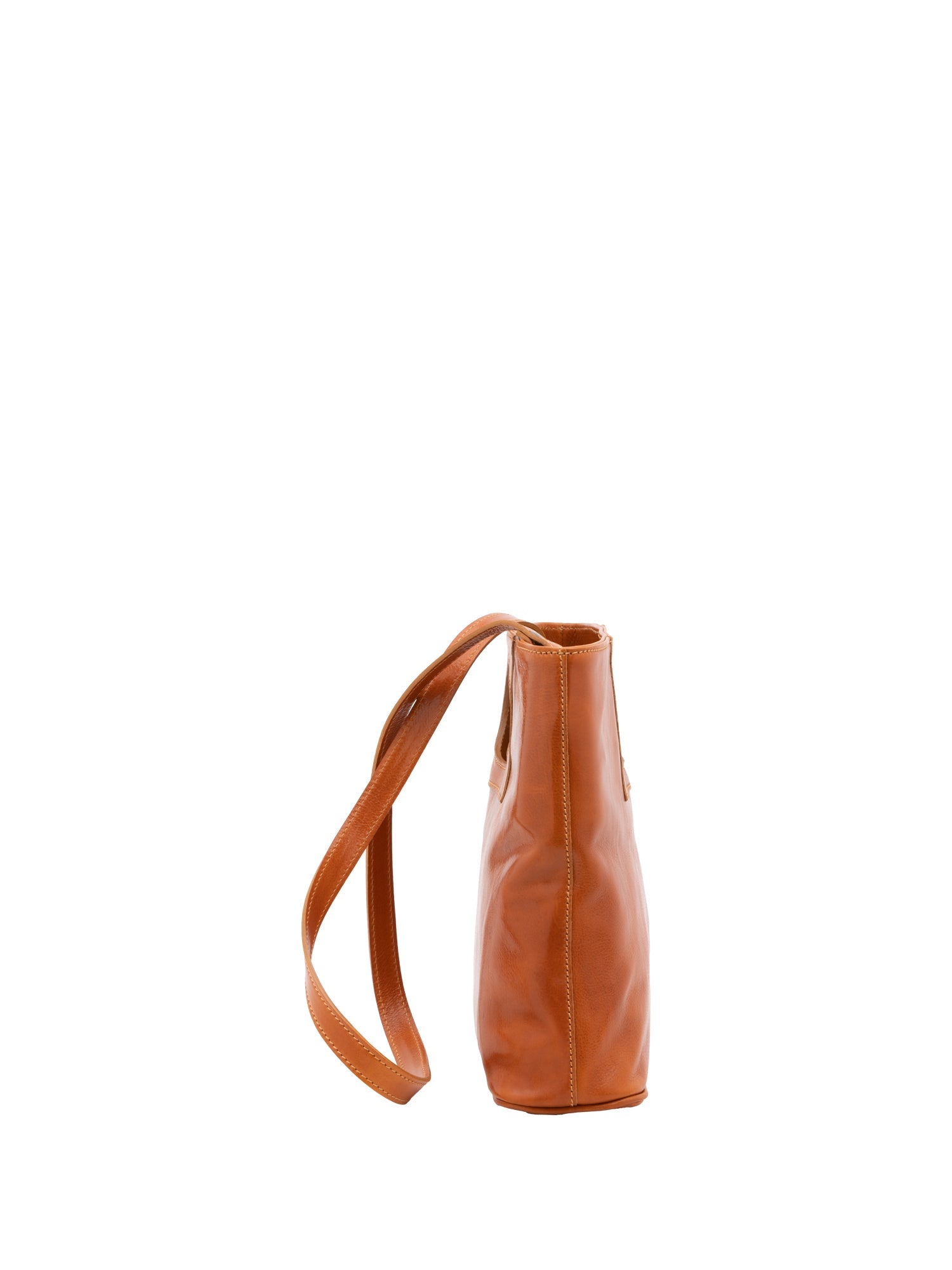 Borsa a tracolla da donna Vera pelle 5563-Cognac I Fratelli
