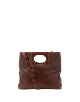 Borsa a tracolla da donna Vera pelle 5563-Marrone I Fratelli