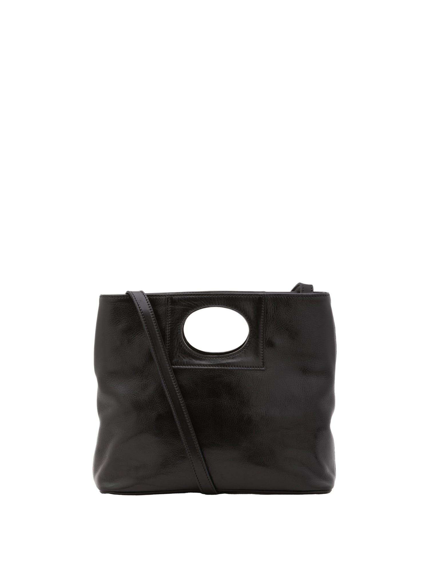 Borsa a tracolla da donna Vera pelle 5563-Nero I Fratelli