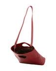 Borsa a tracolla da donna Vera pelle 5563-Rosso I Fratelli