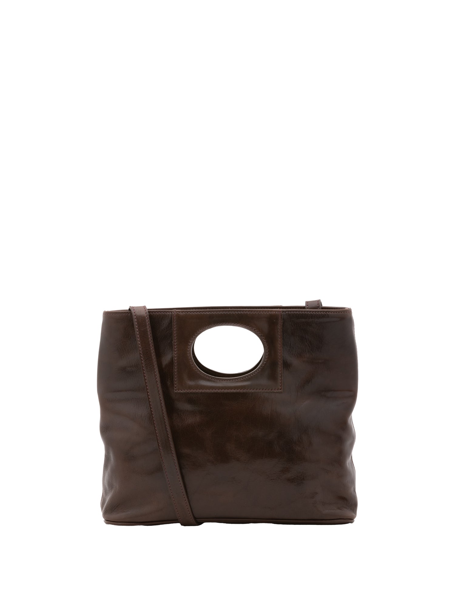 Borsa a tracolla da donna Vera pelle 5563-Tmoro I Fratelli