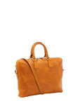 Borsa da lavoro uomo in vera pelle Made in Italy 5565-Senape I Fratelli