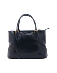 Borsa a tracolla da donna 100% pelle 5566-Blu I Fratelli