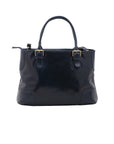 Borsa a tracolla da donna 100% pelle 5566-Blu I Fratelli