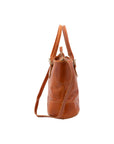 Borsa a tracolla da donna 100% pelle 5566-Cognac I Fratelli