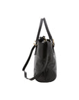 Borsa a tracolla da donna 100% pelle 5566-Nero I Fratelli