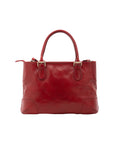 Borsa a tracolla da donna 100% pelle 5566-Rosso I Fratelli