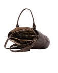 Borsa a tracolla da donna 100% pelle 5566-Tmoro I Fratelli