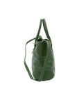 Borsa a tracolla da donna 100% pelle 5566-Verde I Fratelli