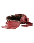 Borsa a spalla da donna Vera pelle 5567-Rosso I Fratelli