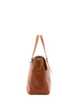 Borsa da viaggio unisex in vera pelle 100% cotone 4066-MIELE Alessia Firenze