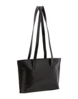 Borsa a spalla da donna 100% pelle 5571-Nero I Fratelli