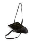 Borsa a spalla da donna 100% pelle 5571-Nero I Fratelli