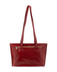 Borsa a spalla da donna 100% pelle 5571-Rosso I Fratelli