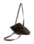 Borsa a spalla da donna 100% pelle 5571-Tmoro I Fratelli