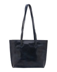 Borsa a spalla da donna 100% pelle 5572-Blu I Fratelli