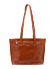 Borsa a spalla da donna 100% pelle 5572-Cognac I Fratelli