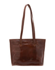Borsa a spalla da donna 100% pelle 5572-Marrone I Fratelli