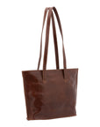 Borsa a spalla da donna 100% pelle 5572-Marrone I Fratelli