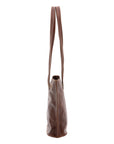 Borsa a spalla da donna 100% pelle 5572-Marrone I Fratelli