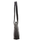 Borsa a spalla da donna 100% pelle 5572-Nero I Fratelli