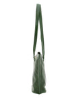 Borsa a spalla da donna 100% pelle 5572-Verde I Fratelli
