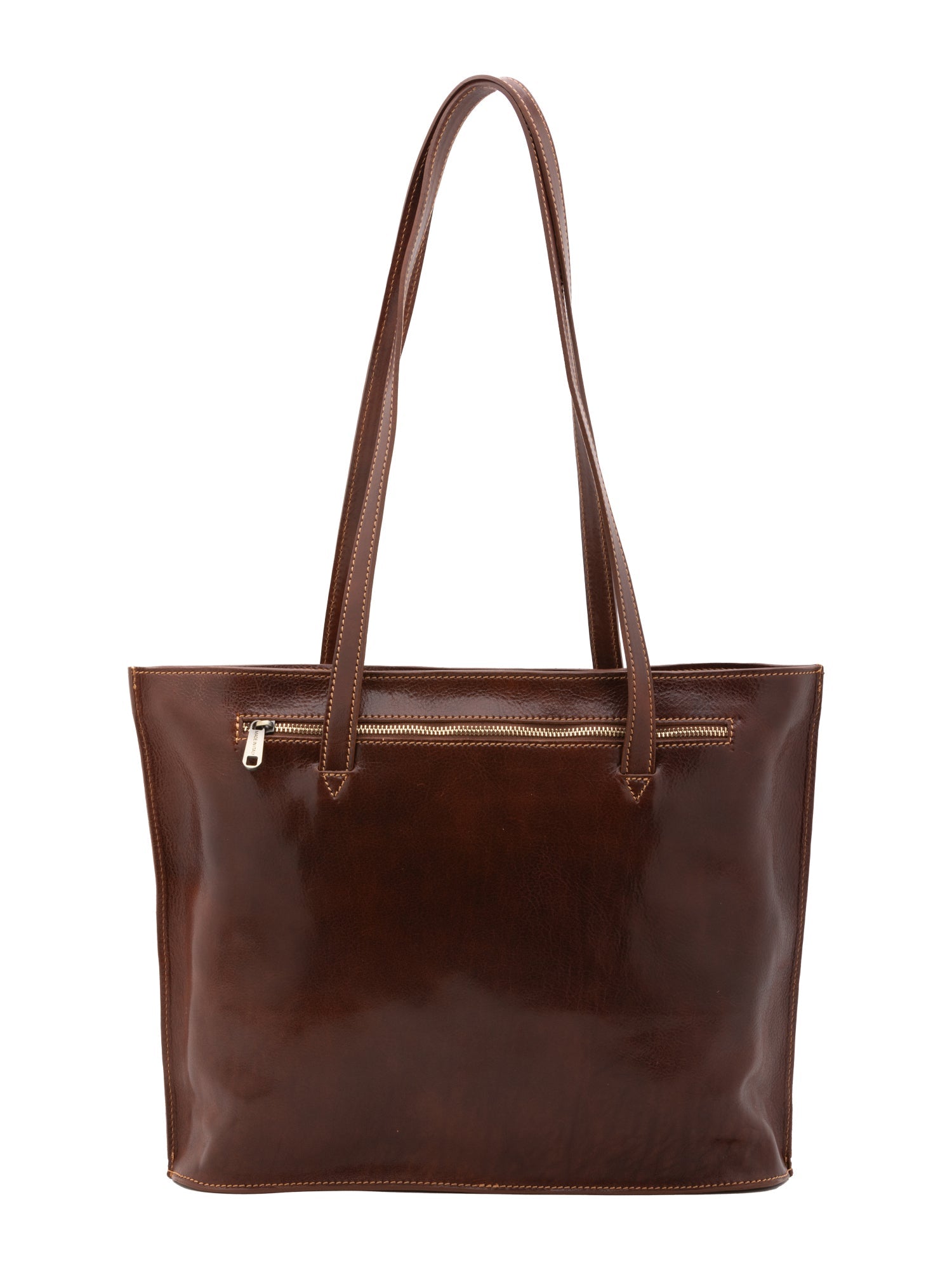 Borsa a spalla da donna 100% pelle 5573-Marrone I Fratelli