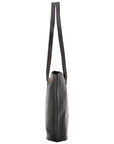 Borsa a spalla da donna 100% pelle 5573-Nero I Fratelli