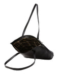 Borsa a spalla da donna 100% pelle 5573-Nero I Fratelli