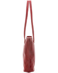 Borsa a spalla da donna 100% pelle 5573-Rosso I Fratelli