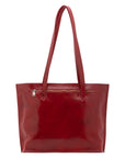 Borsa a spalla da donna 100% pelle 5573-Rosso I Fratelli