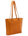 Borsa a spalla da donna 100% pelle 5573-Senape I Fratelli