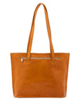 Borsa a spalla da donna 100% pelle 5573-Senape I Fratelli