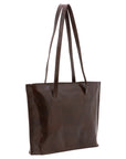Borsa a spalla da donna 100% pelle 5573-Tmoro I Fratelli
