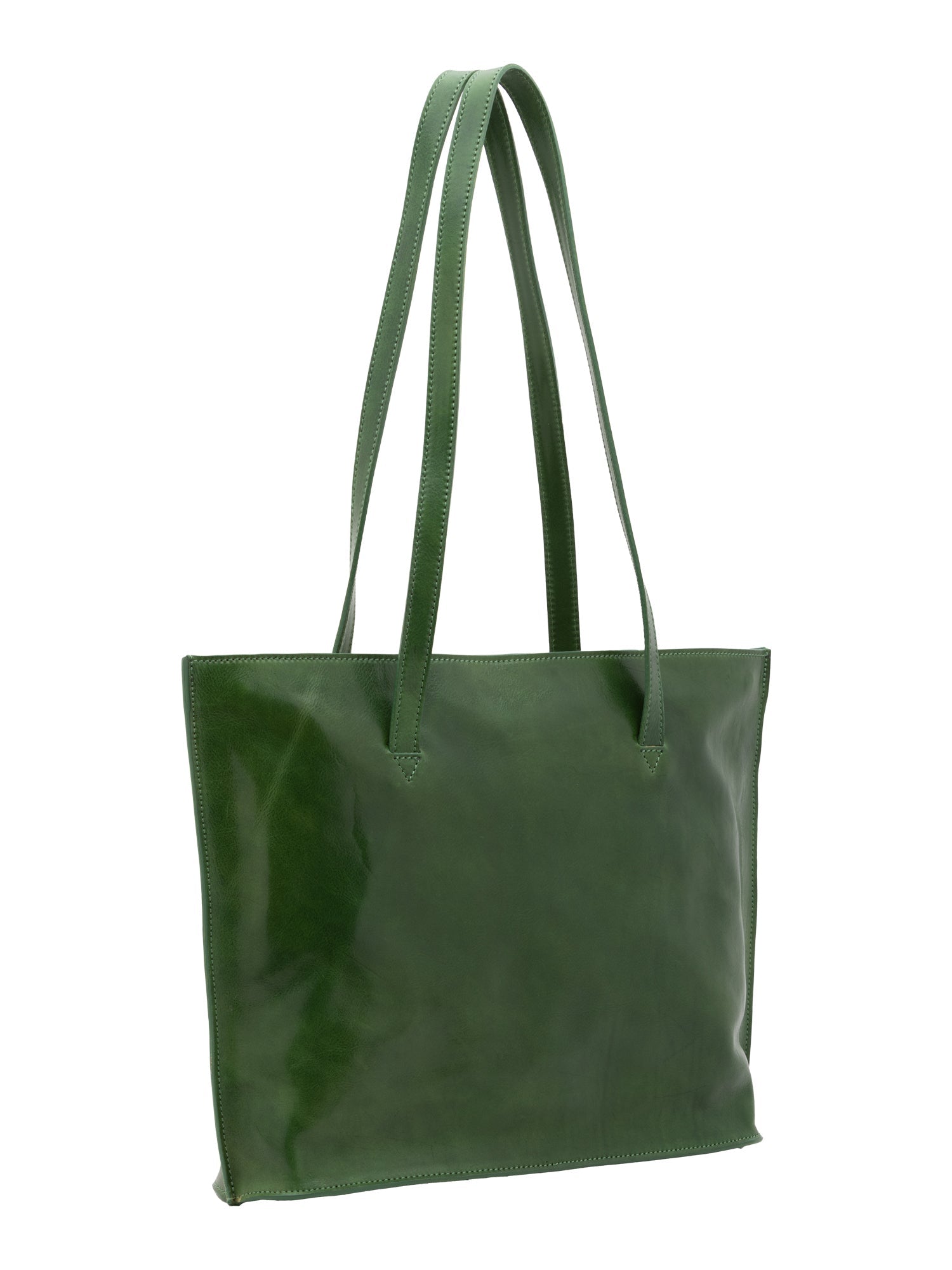 Borsa a spalla da donna 100% pelle 5573-Verde I Fratelli