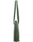 Borsa a spalla da donna 100% pelle 5573-Verde I Fratelli