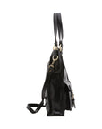 Borsa a spalla da donna Vera pelle 5574-Nero I Fratelli