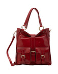 Borsa a spalla da donna Vera pelle 5574-Rosso I Fratelli
