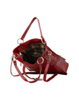 Borsa a spalla da donna Vera pelle 5574-Rosso I Fratelli
