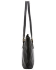 Borsa a spalla da donna 100% vera pelle 5576-Nero I Fratelli